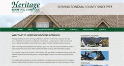 Desktop Screenshot of heritage-roof.com