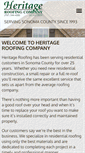 Mobile Screenshot of heritage-roof.com