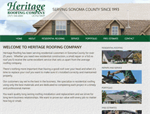 Tablet Screenshot of heritage-roof.com